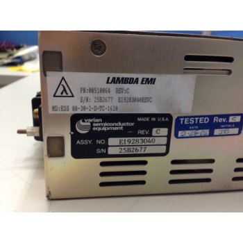 Varian E19283040 LAMBDA ESS 80-30-2-D-TC-1620 Power Supply
